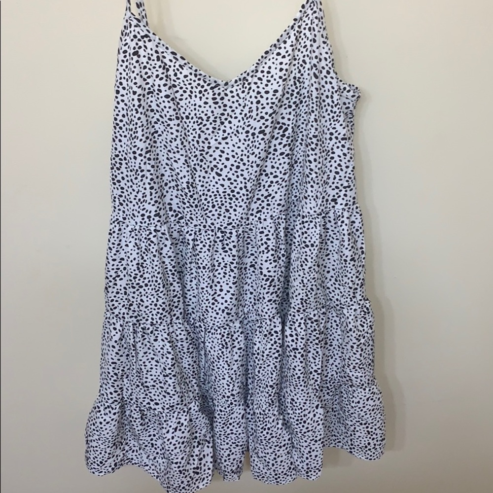 SHEIN black & white polka dot dress